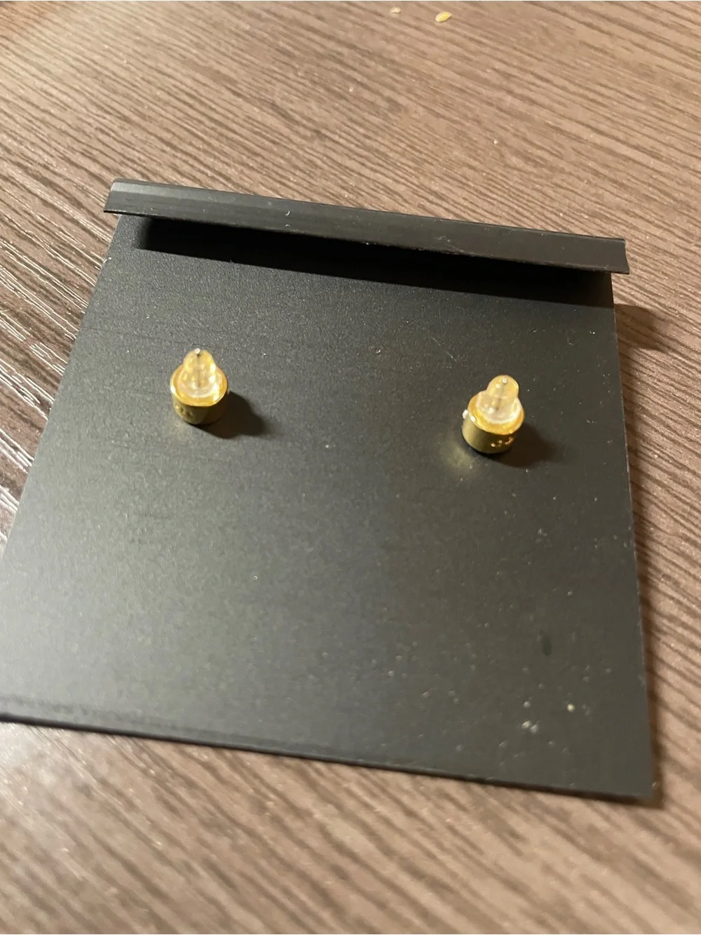COACH Gold Heart Logo Stud Earrings - Picture 6 of 13